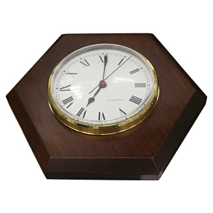 Часы настенные, диаметр 98 мм, латунь, дерево - купить с доставкой по Москве и России