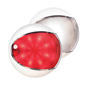 Лампа светодиодная EuroLEDTouch, 9-33V, 4W, белый пластик, красный или белый свет - купить с доставкой по Москве и России