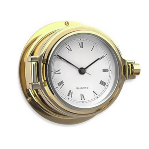 Часы настенные «Иллюминатор», латунь - купить с доставкой по Москве и России