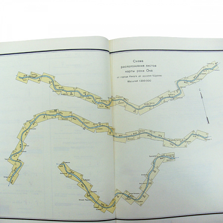 Карта реки Ока  - купить с доставкой по Москве и России