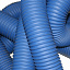 Гофра вентиляционная, термостойкая 3&amp;quot; (76,2мм) синия - купить с доставкой по Москве и России